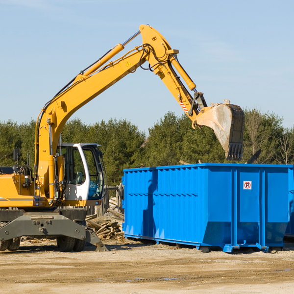 what kind of customer support is available for residential dumpster rentals in Dos Palos Y